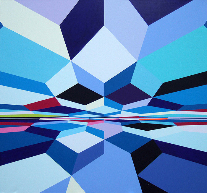 Decode It III., acrylic on canvas, 180 x 200 cm, 2006